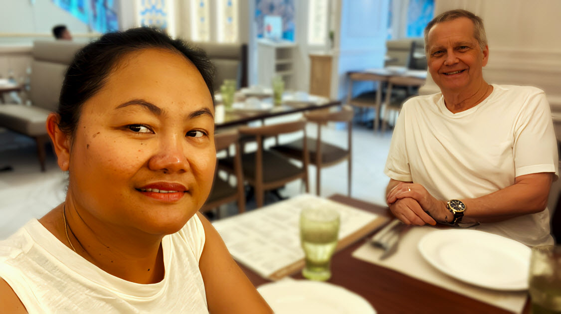 Arlyn and Rodney at Cafe Laguna
